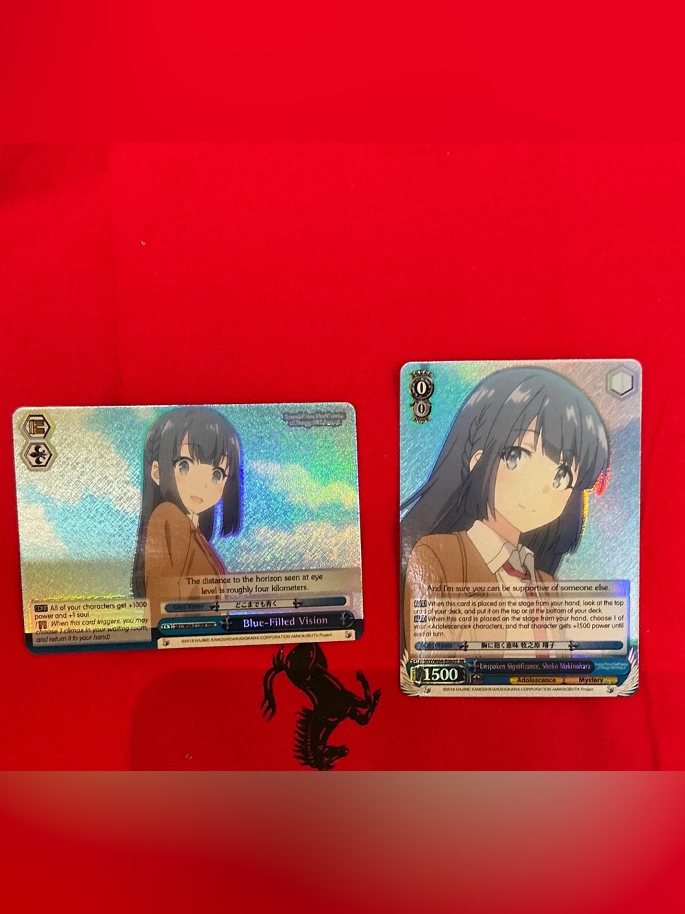 Holographic Anime Character Trading Cards - Shoko Makinohara - Bunny Girl Senpai
